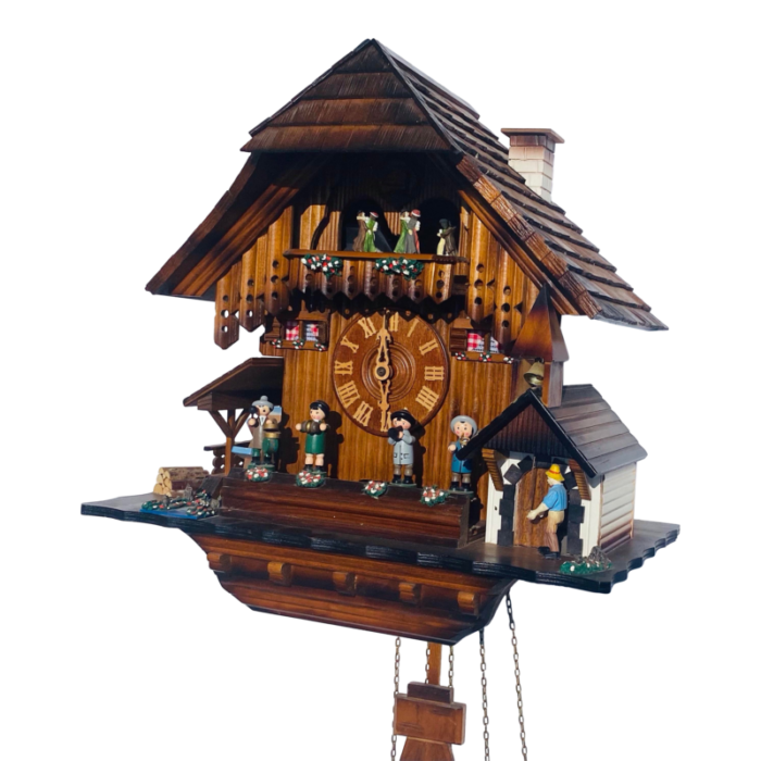 vintage large 8 days german black forest cuckoo clock 8035