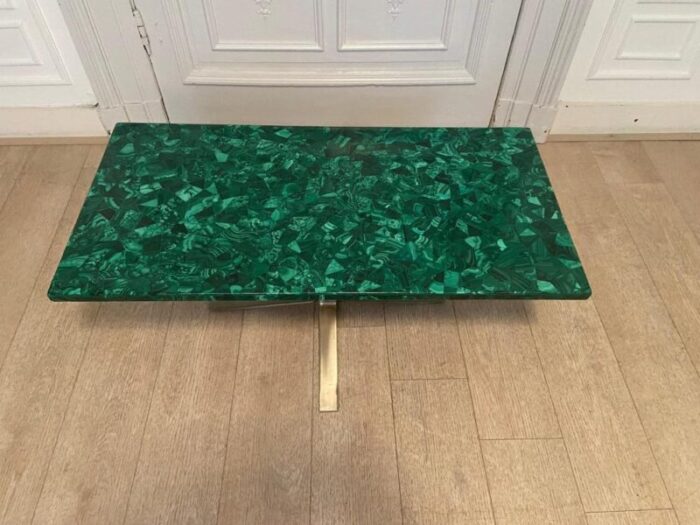 vintage malachite coffee table 1970s 0865