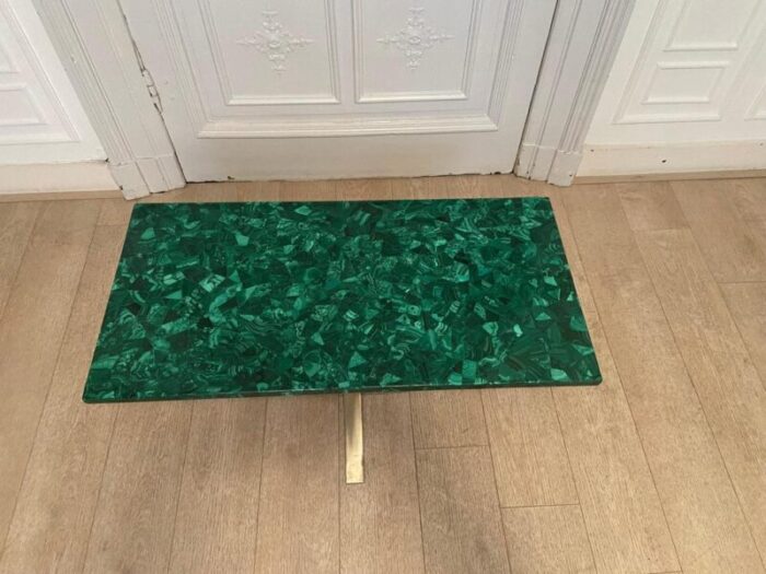 vintage malachite coffee table 1970s 5795