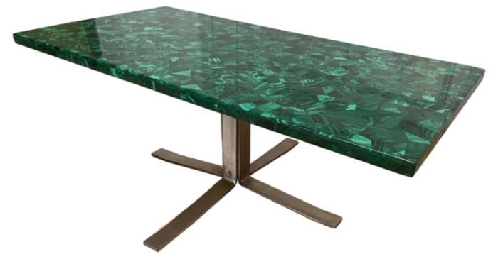 vintage malachite coffee table 1970s 7947