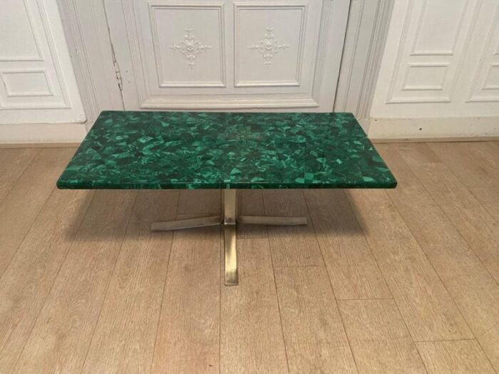 vintage malachite coffee table 1970s 8119