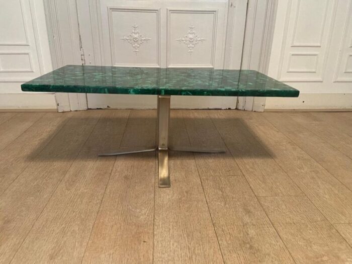 vintage malachite coffee table 1970s 9140