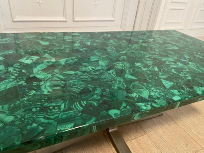 vintage malachite coffee table 1970s 9634