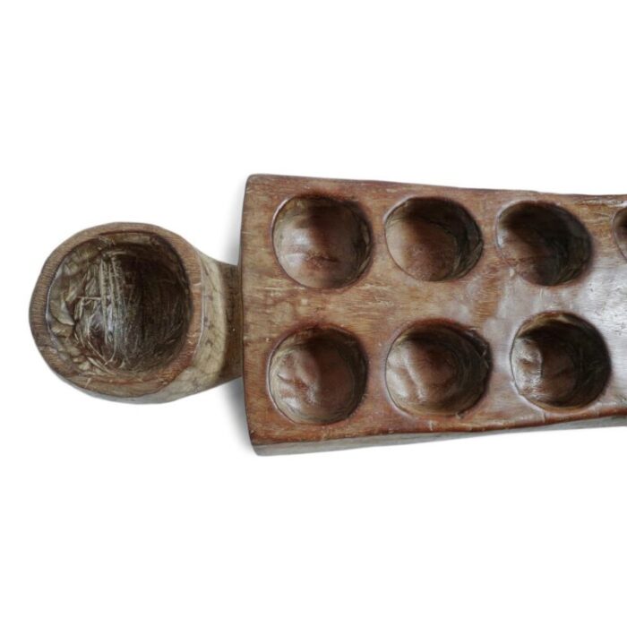 vintage mancala wood game board 5