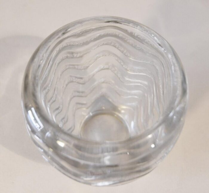 vintage meandres vase by rene lalique 1930s 3