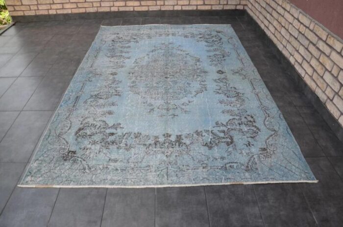 vintage medallion design rug 1960 5563