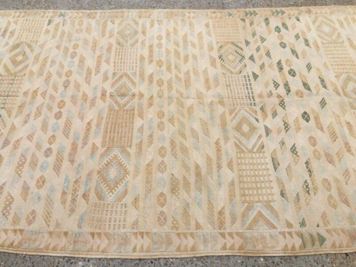 vintage moroccan shabby silk sabra kilim rug 3