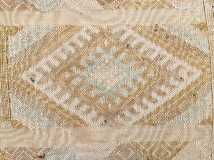 vintage moroccan shabby silk sabra kilim rug 7