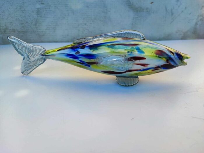 vintage murano fish basket 1970s 1