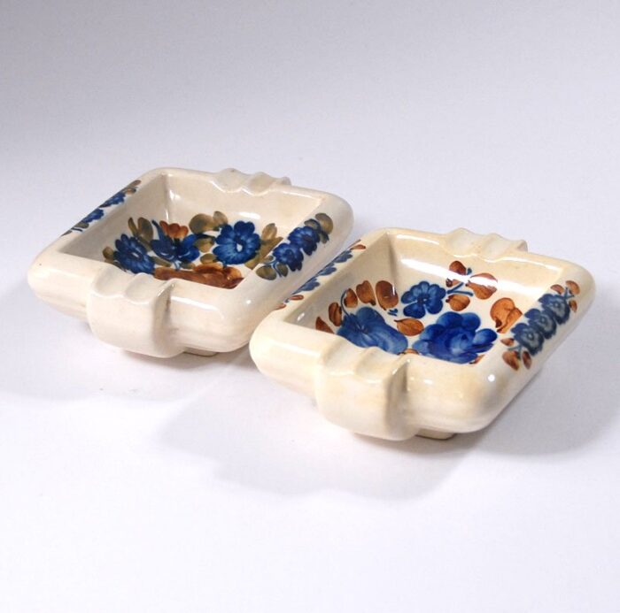 vintage polish ashtrays from wloclawek 1970s set of 2 4