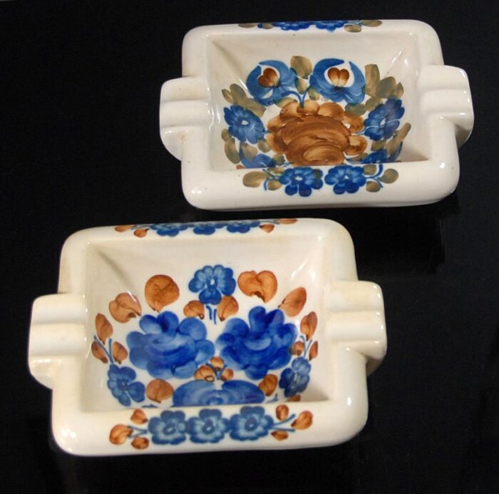 vintage polish ashtrays from wloclawek 1970s set of 2 6