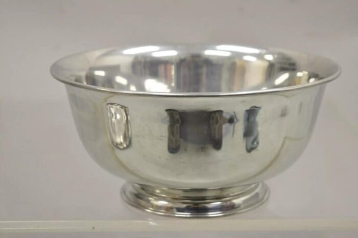 vintage queen art pewter silver plated award bowl ny university arts and science 0647