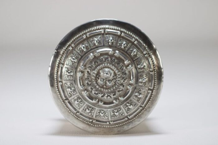 vintage silver betel box 1890s 3