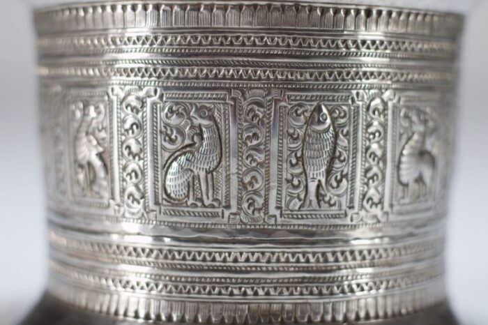 vintage silver betel box 1890s 5