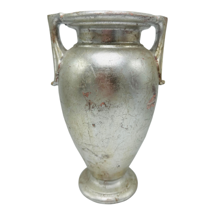 vintage silver leaf vase 3943