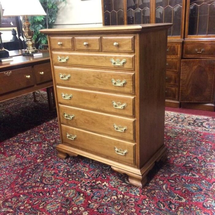 vintage tall chest chest of drawers maple conant ball 7380