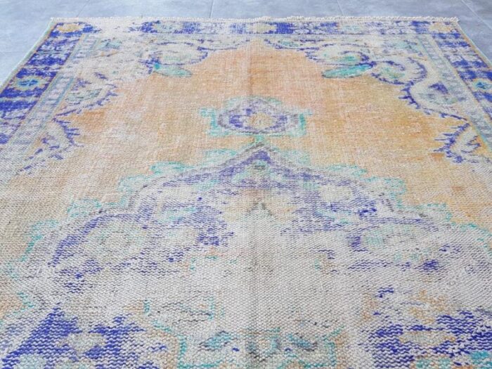 vintage turkish nomadic rug 1960s 6099