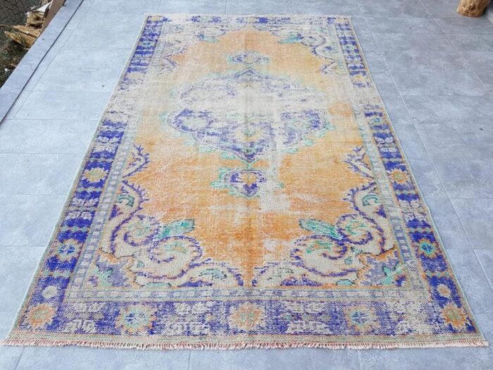 vintage turkish nomadic rug 1960s 9210