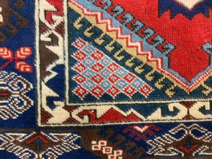 vintage turkish vegetable dye tribal rug 195x128 cm 7