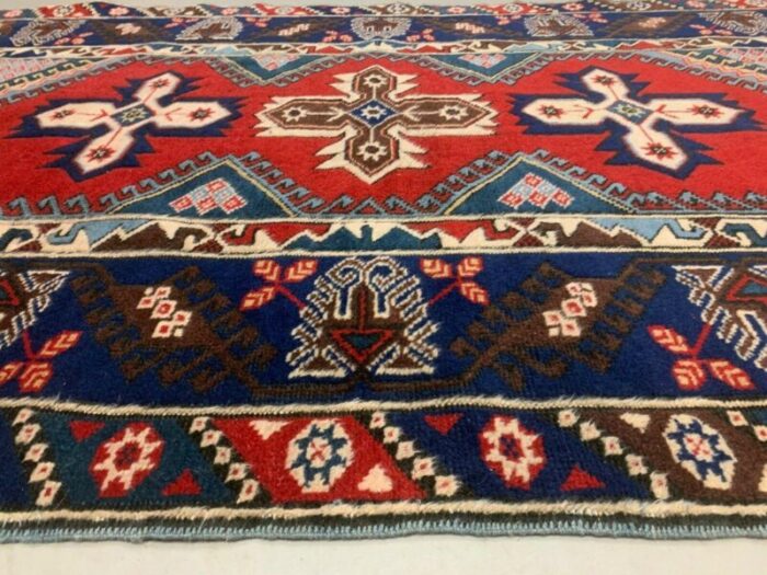 vintage turkish vegetable dye tribal rug 195x128 cm 8