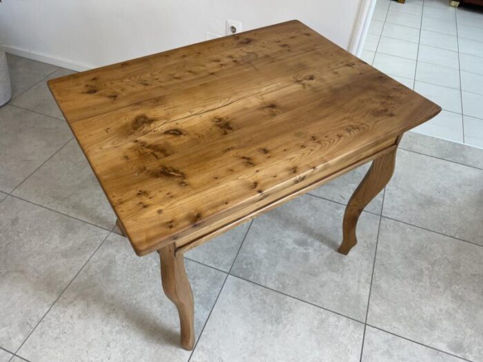 vintage wood console table 4097