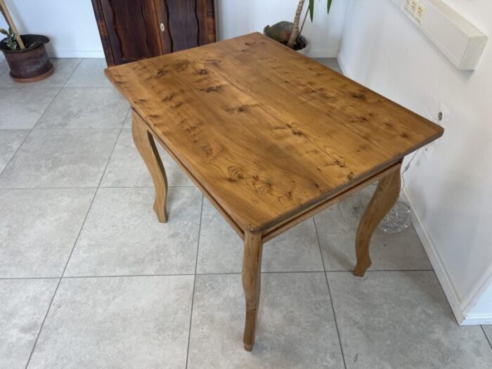 vintage wood console table 4133