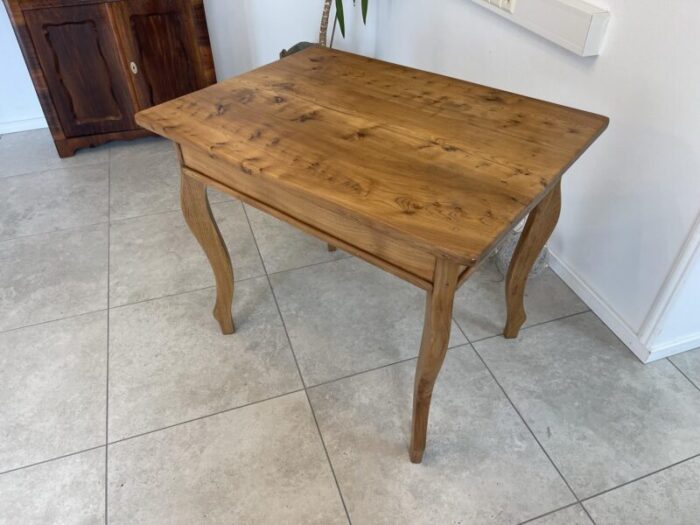 vintage wood console table 4846