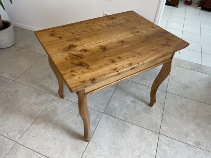 vintage wood console table 5455