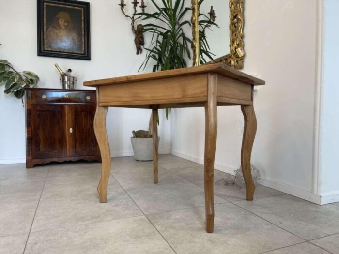 vintage wood console table 5812