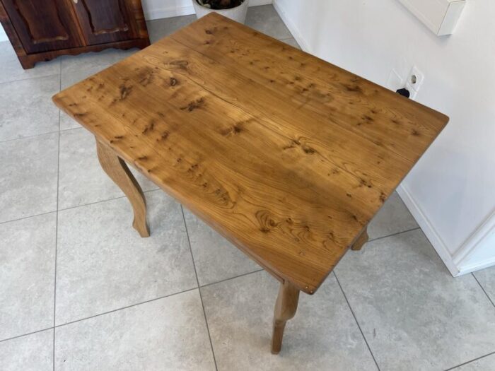 vintage wood console table 7161