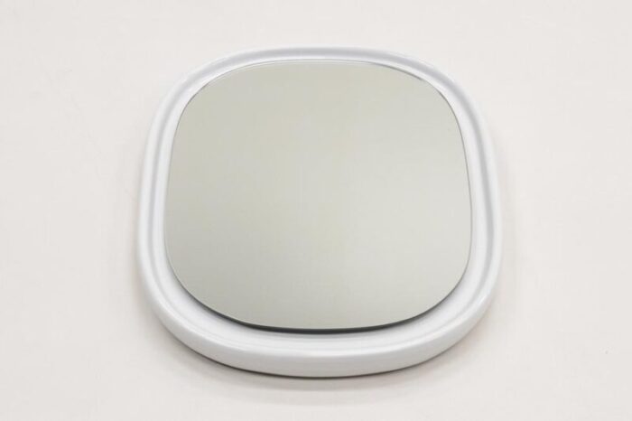 white ceramic mirrors from sphinx holland the netherlands 1970s set of 2 7096