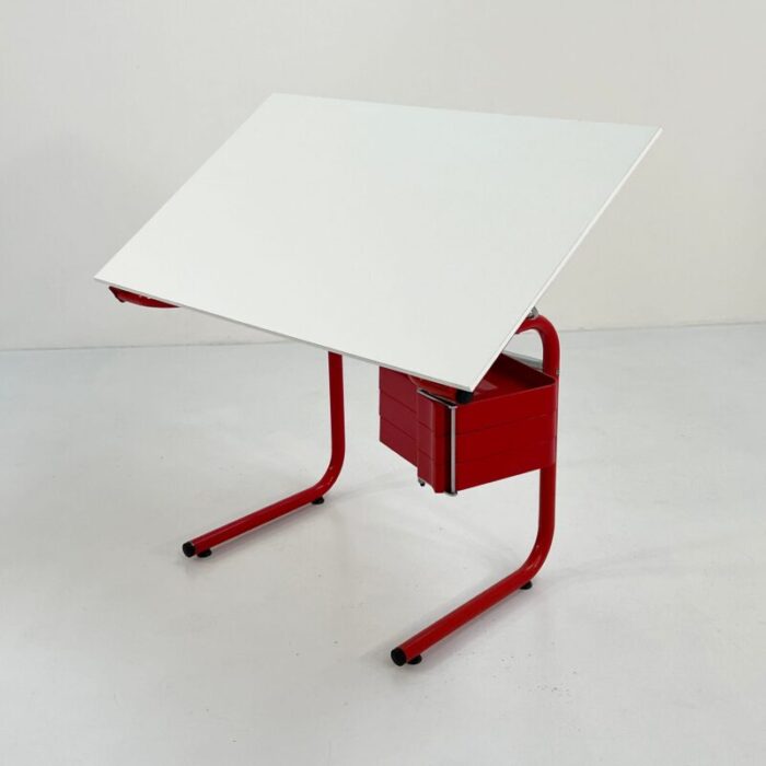 yellow drafting desk by joe colombo for bieffeplast 1970s 2394