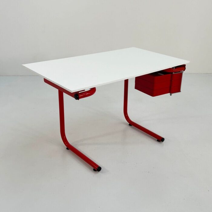 yellow drafting desk by joe colombo for bieffeplast 1970s 9972